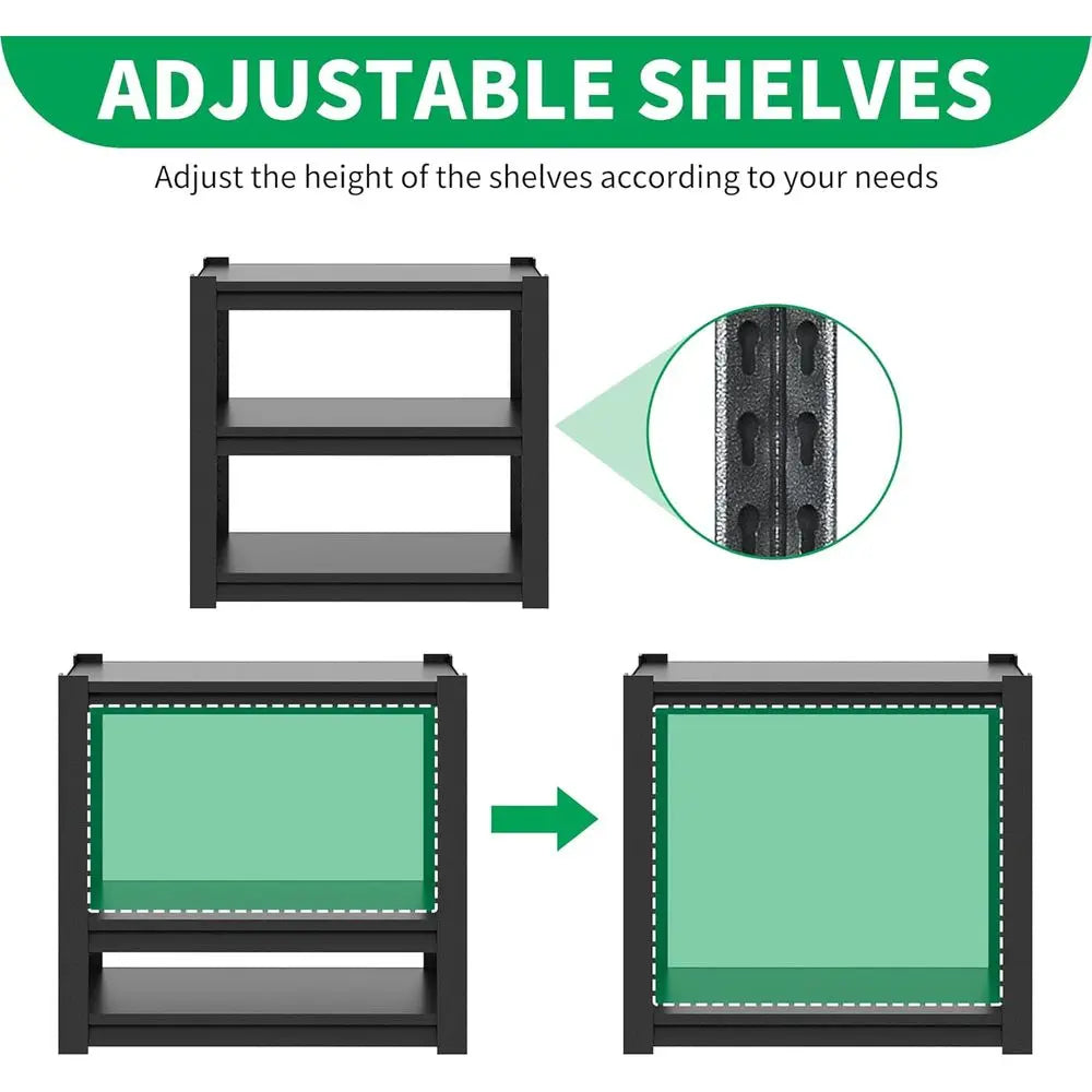 Heavy-Duty 3-Tier Metal Stand for 20 Gallon Aquariums, Reptile Terrariums, or 30 Gallon Breeder Tanks,