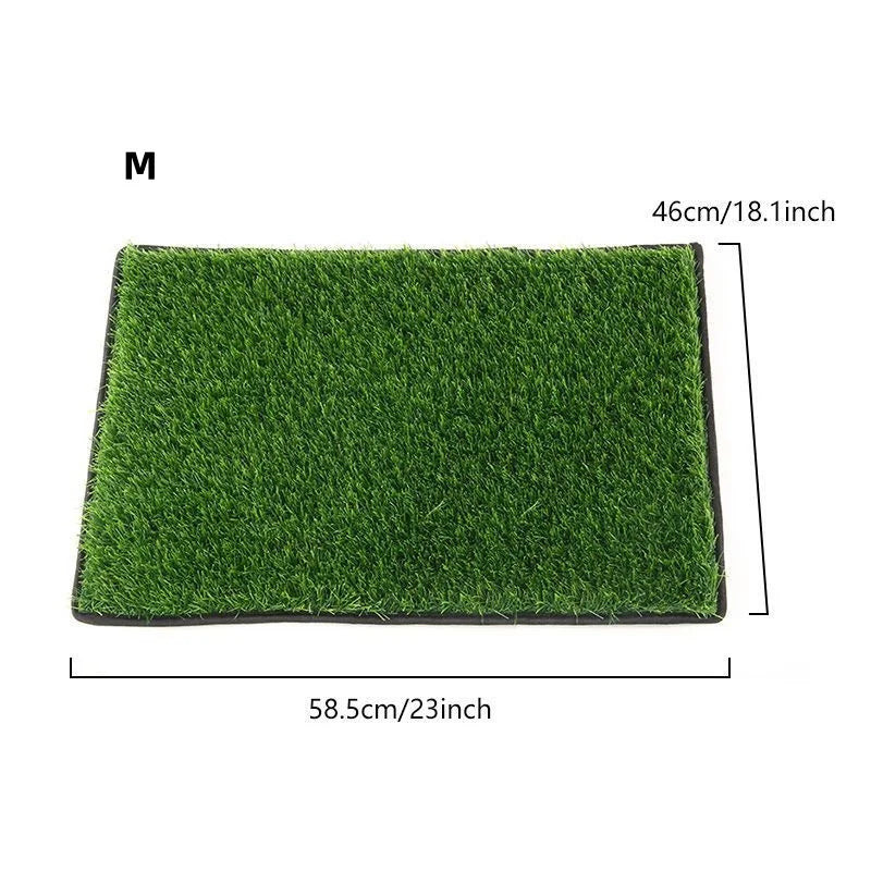 Green Artificial Turf Simulation Lawn Mat for Pets Portable Waterproof Dog Urinating Mat for Indoor And Outdoor Use