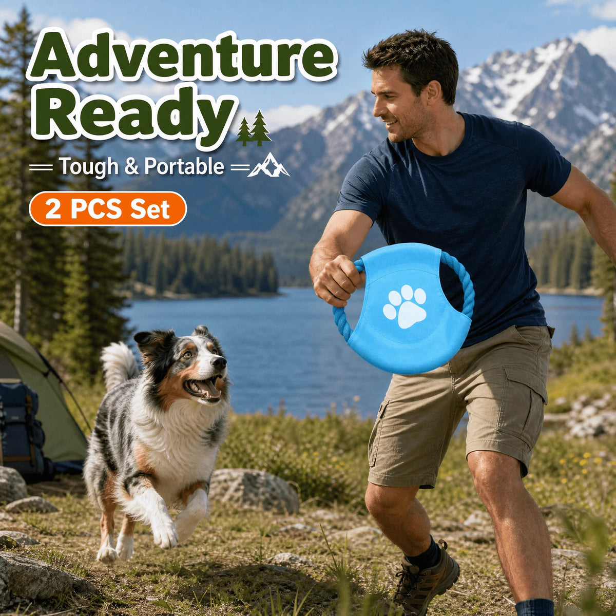 Popular Dog Flying Disc Toy - Interactive Outdoor Throwing Toy For Dogs -