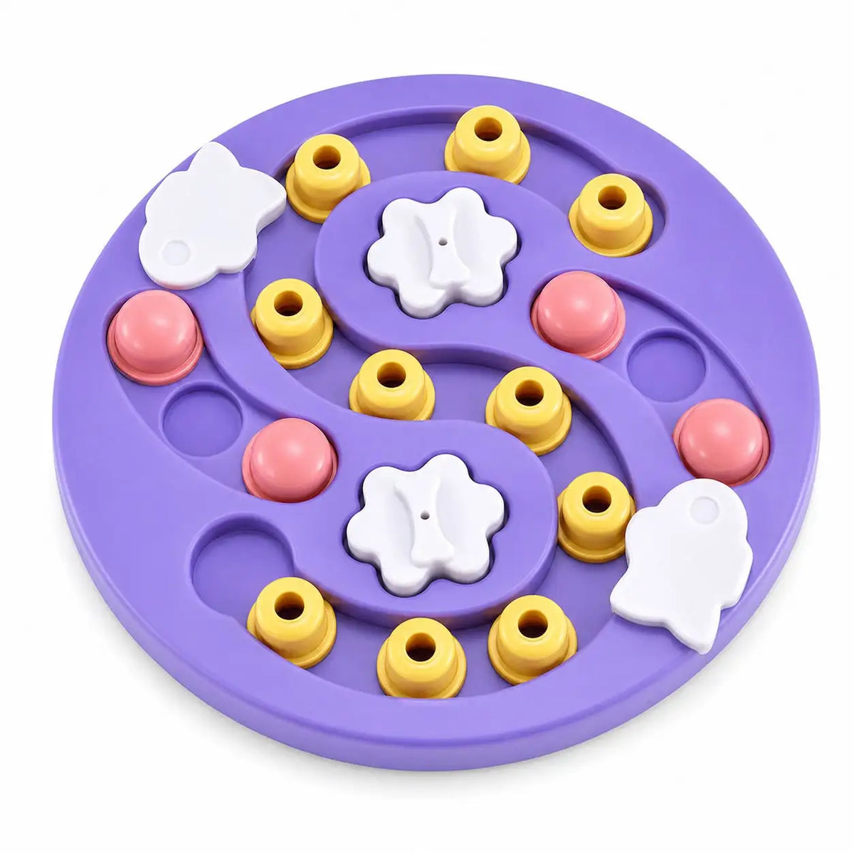 Dog Puzzle Toys Slow Feeder, Interactive IQ-Enhancing Food Dispenser, Non-Slip Slow Eating Bowl
