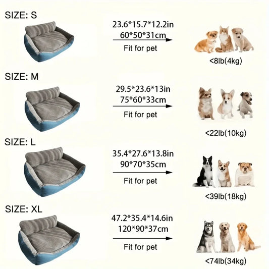 Comfortable And Warm Dog Bed, All-Season Large Dog Couch