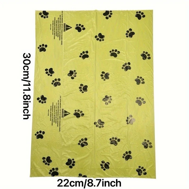Biodegradable Pet Waste Bags - Extra Thick Poop Bags for Dogs & Cats, Portable Roll with Dispenser, Eco-Friendly & Lea
