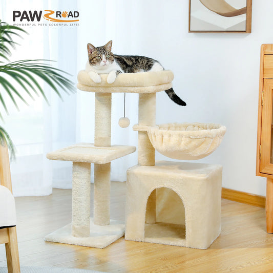 Cat Activity Tower Tree With Scratching Post for Indoor Cats