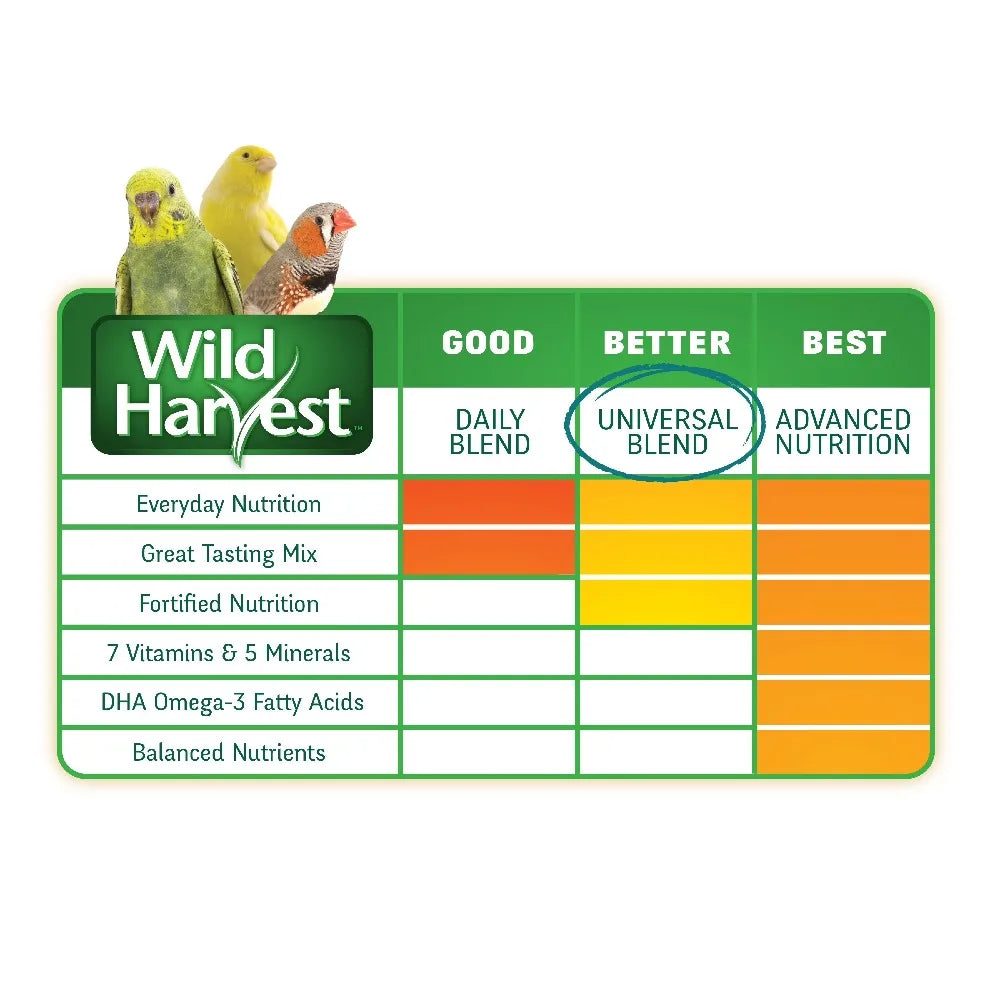Premium Fortified Bird Food Blend for Medium and Large Parrots Cockatiels Macaws 3 Pounds