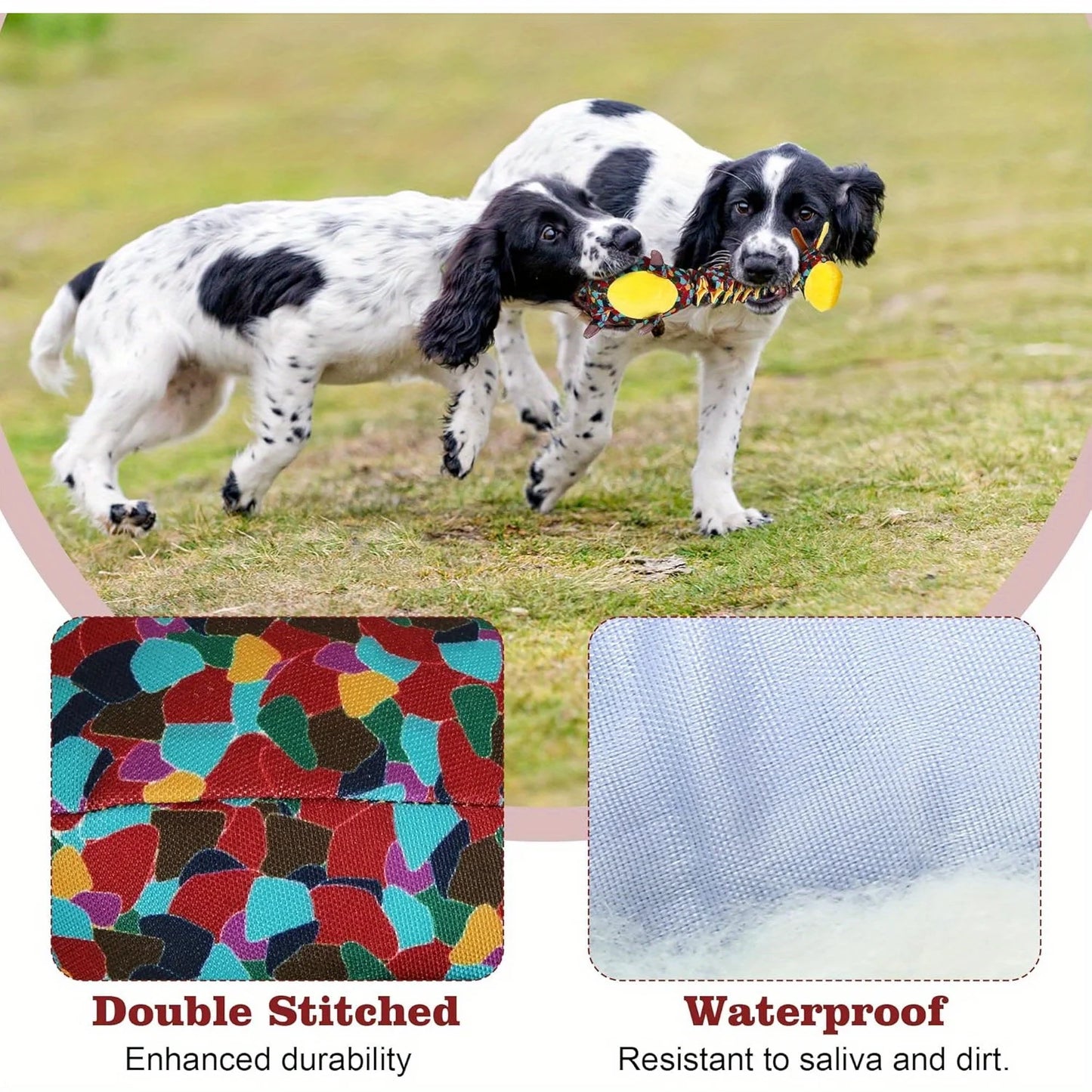 Indestructible Tough Dog Toy For Aggressive Chewers Durable For Large Breeds, Made With Plush Material And Crinkle Paper Ultra-Strong Chew Toy For Powerful Dogs