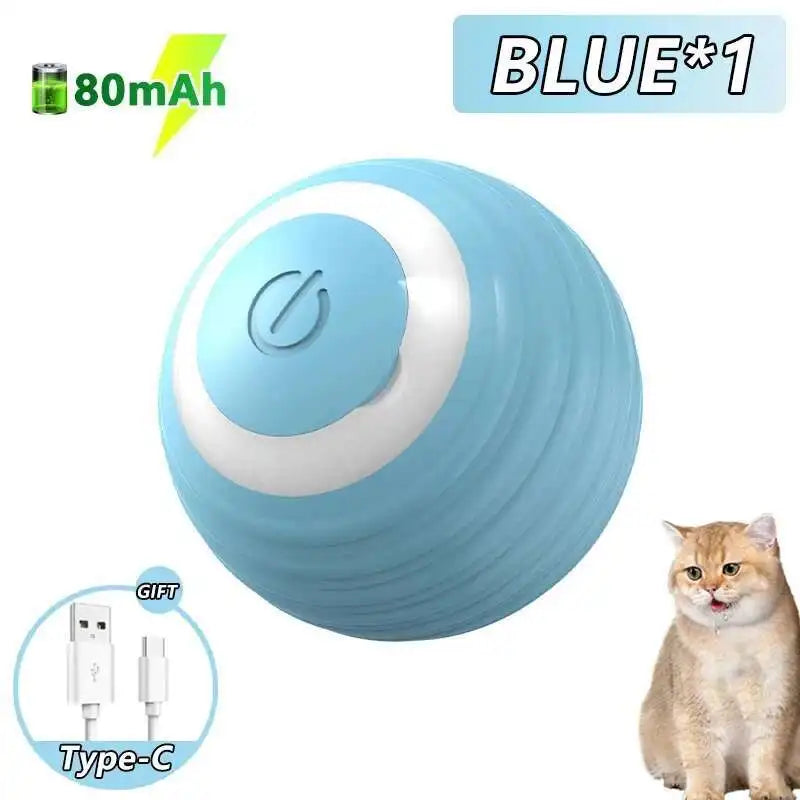 Smart Ball Electronic Interactive Dog Toy Ball - USB Automatic Bouncing Rolling Toy Ball With RGB Lights