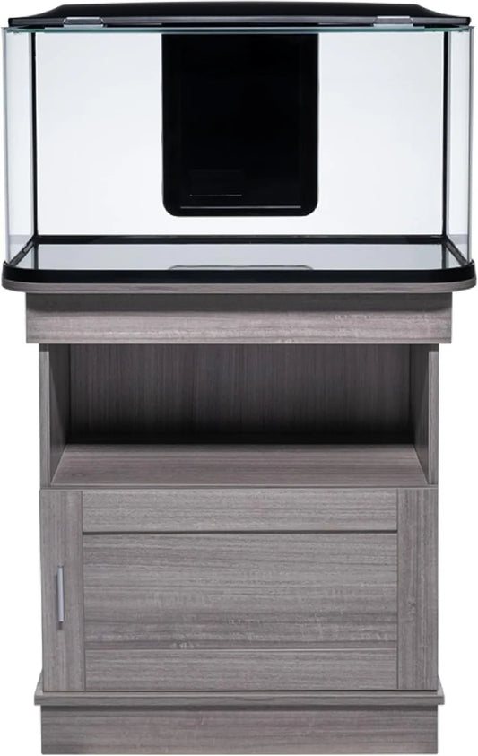 20 Gallon Aquarium Stand with Storage, Display Area, Modern Farmhouse Style,