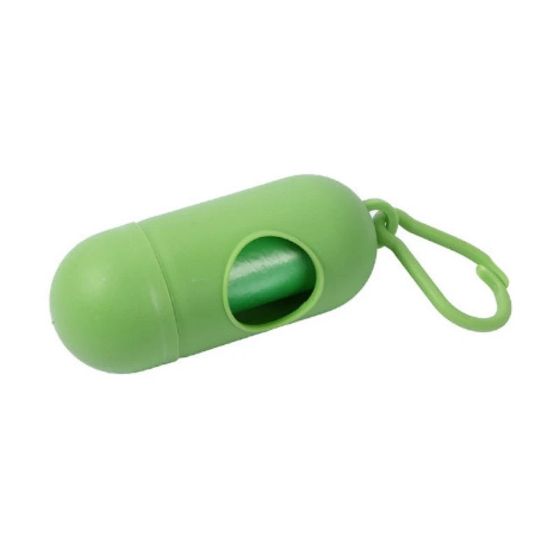 Dog Poop Bag Holder Portable Pet Waste Bag Dispenser Capsule Shape