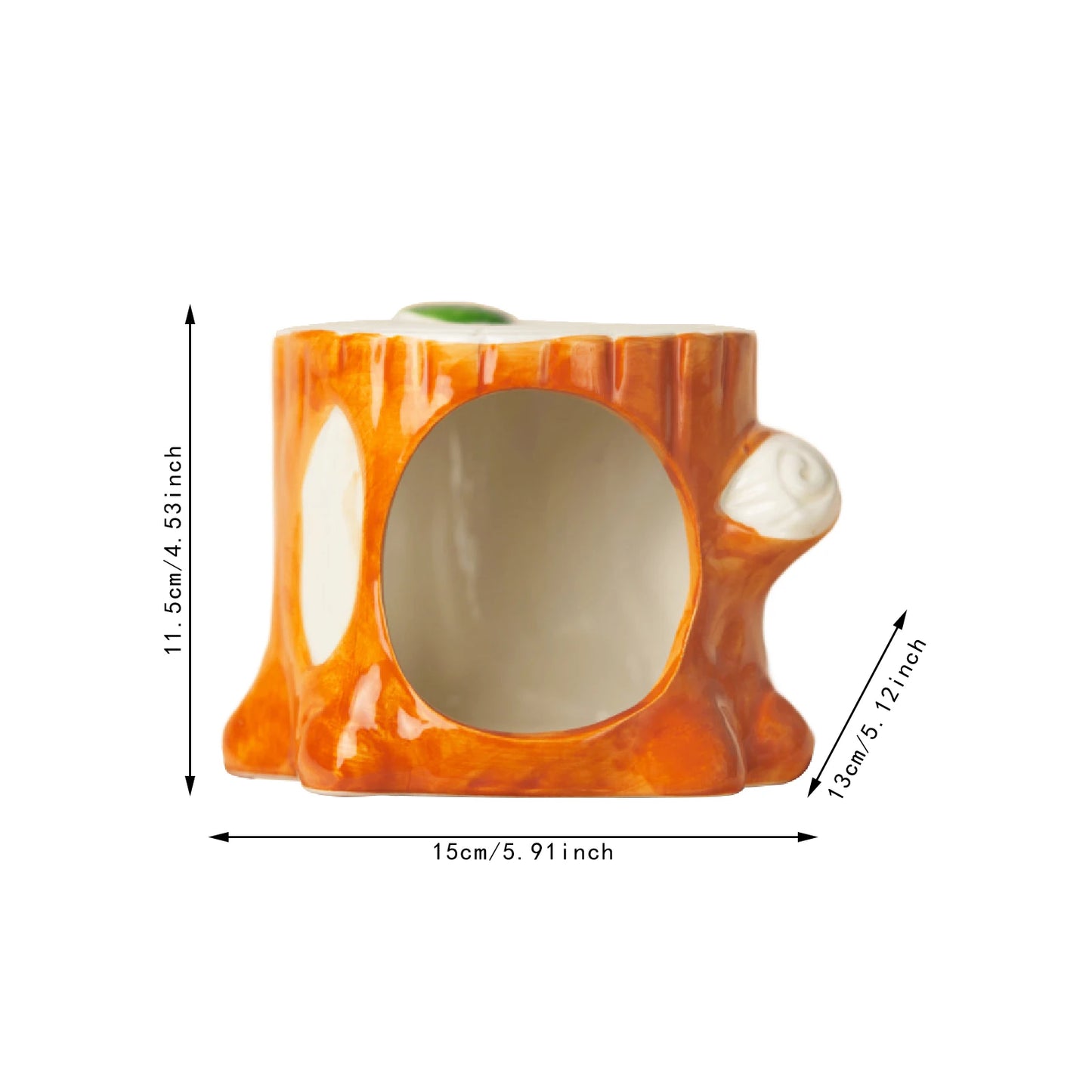 Ceramic Hamster House Indoor Hamster Hideout For Squirrels Hedgehog Chipmunk