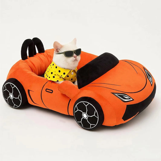 Cute Cat Beds Soft and Cozy Small Beds with Pillow Washable