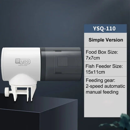 Fish tank feeder intelligent small and large capacity aquarium koi goldfish timed automatic fish feeder