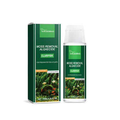 Yegbong Fish Tank Cleaner Improve Water Quality Non-irritating Remove Algae Enhance Transparency