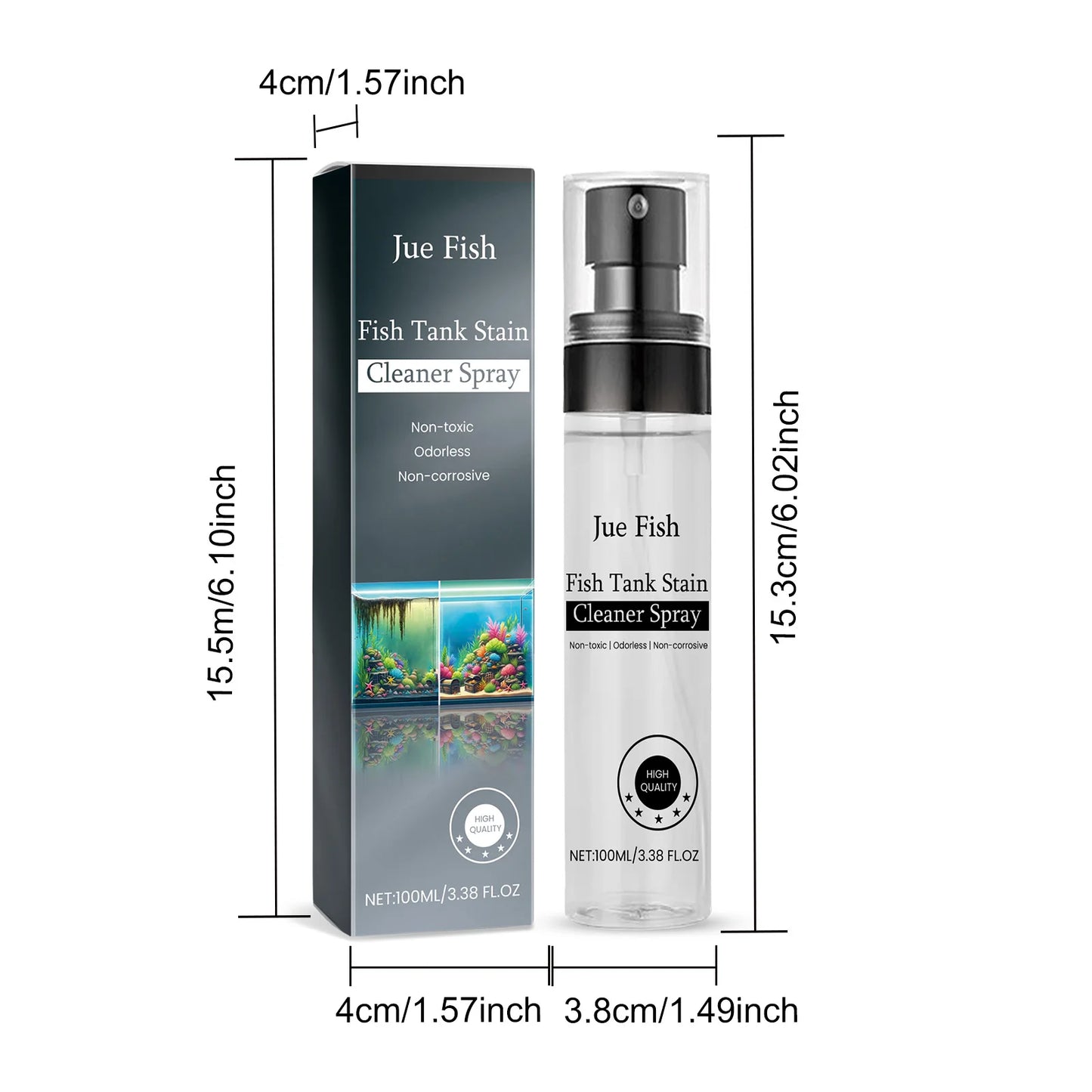 Yegbong Fish Tank Water Cleaner Prevent Algae Growth Improve Water Quality Control