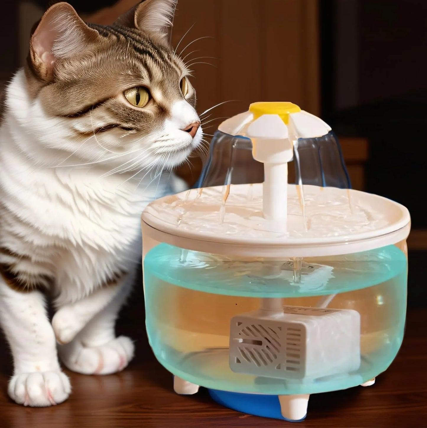 Indoor Bird Bath Fountain Automatic Shower Tub with Filter Pump Easy Clean for Small Medium Parrot Pets Cage