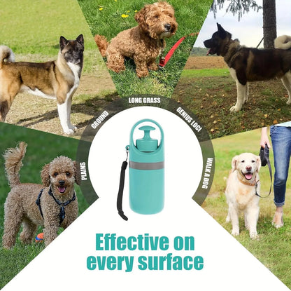 Portable Dog Pooper Scooper No Touch Claw Pickup Tool with Waste Bag Holder