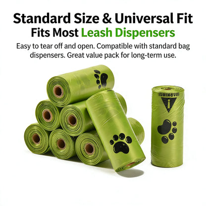 Eco-Friendly Dog Poop Bags Leak-Proof Extra Thick EPI Material Unscented
