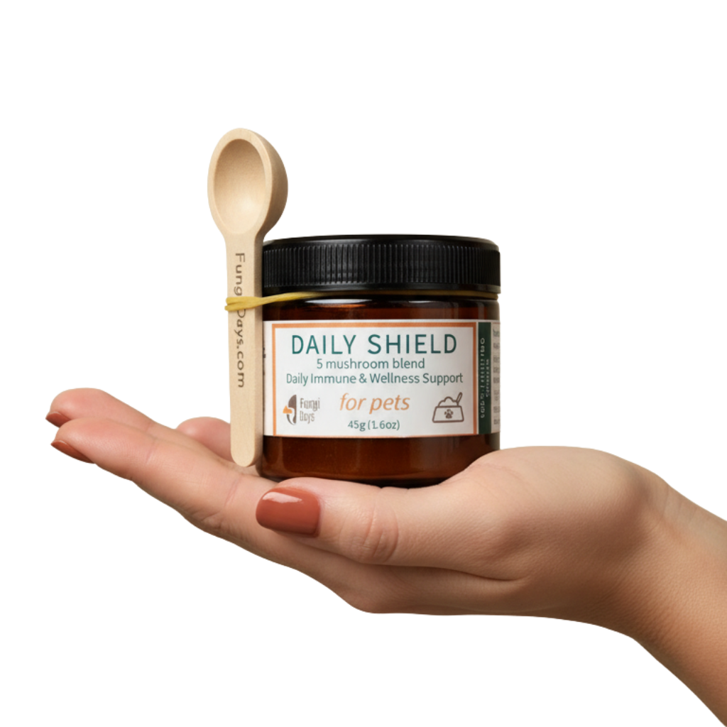 Daily Shield Mushroom Blend for Pets | Immune Support & Everyday Wellness | 45g Powder