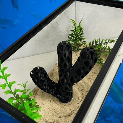 Aquatic Branch Haven – Lattice Coral Reef Branch Decor for Fish, Shrimp, & Aquatic Pets
