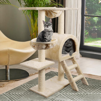 i.Pet Cat Tree 100cm Trees Scratching Post Scratcher Tower Condo House