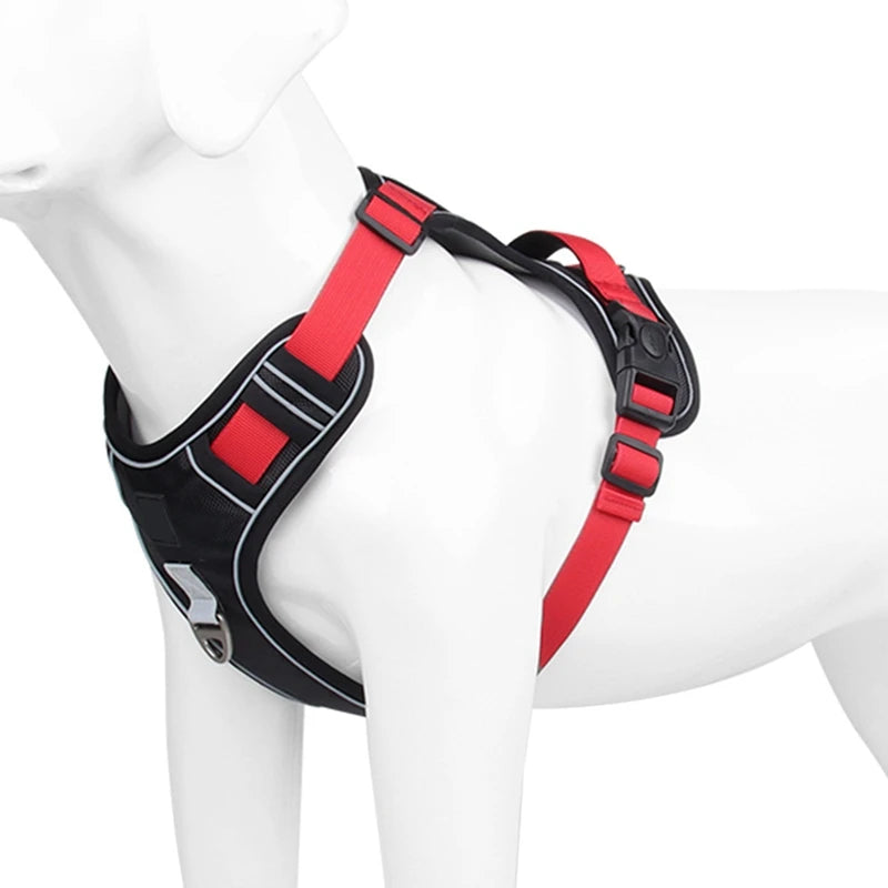Reflective Harness for Medium and Large Dogs Waterproof Oxford Cloth