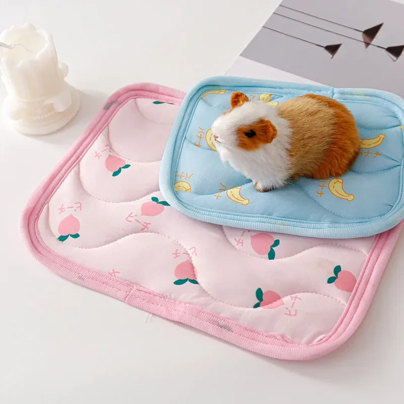 Small Pet Cooler Mat Summer Ice Silk Cool Feeling Hamster Kennel Mat
