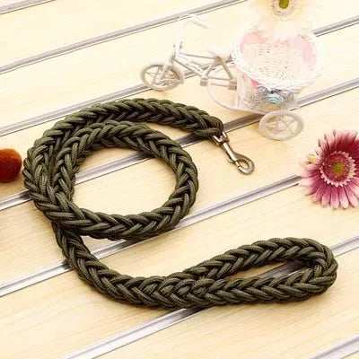 Heavy Duty Large Dog Leash Durable Nylon Braided Lead for Small Medium Big Dogs