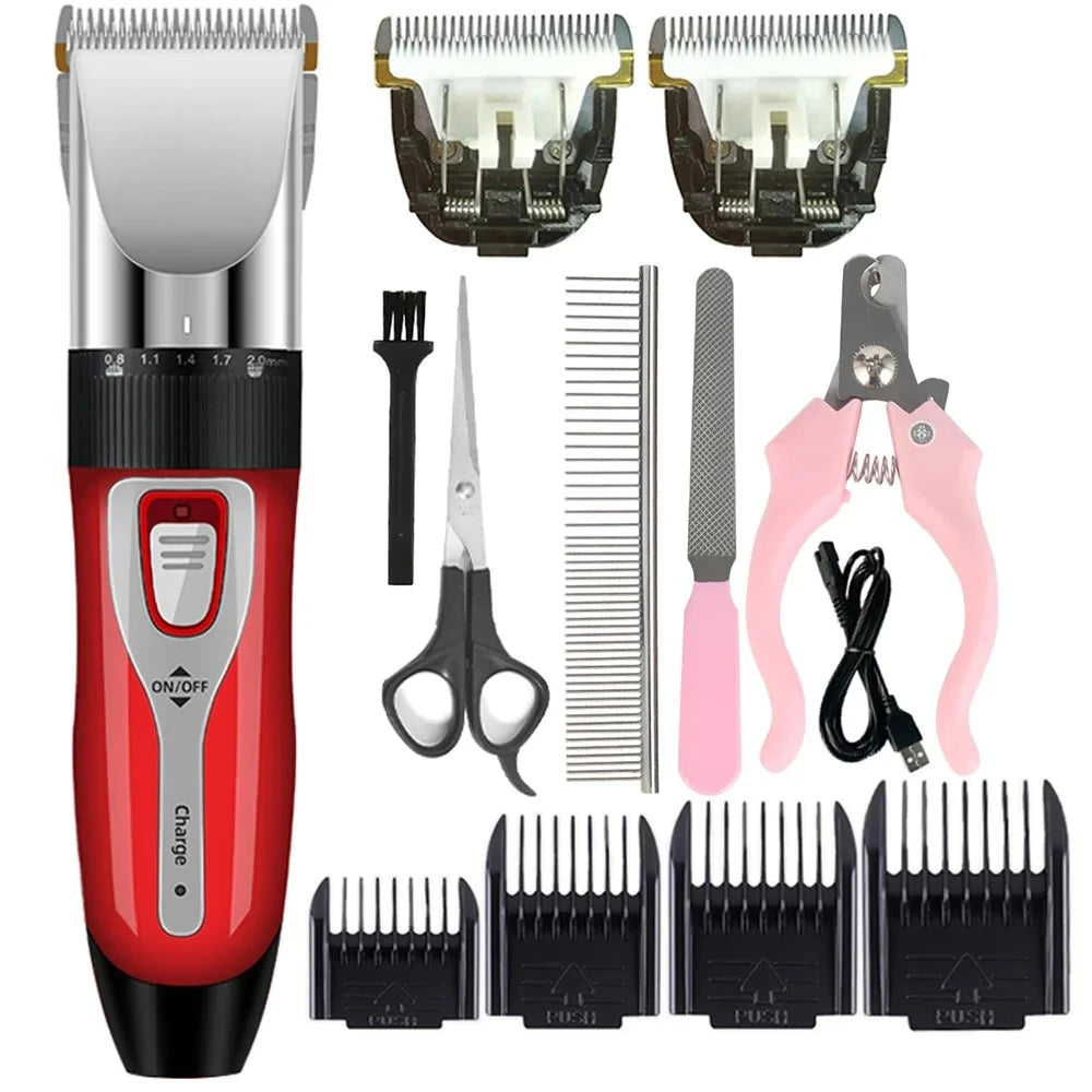 Pet Clippers For All Pets, Haircut Professional Trimmer - Shaver Cordless Rechargeable