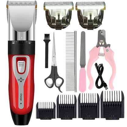 Pet Clippers For All Pets, Haircut Professional Trimmer - Shaver Cordless Rechargeable