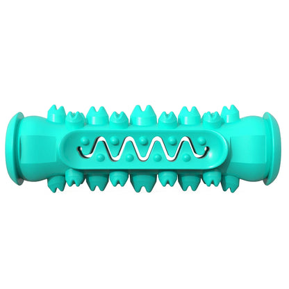 Durable Rubber Dog Chew Squeaky Toy - Teeth Cleaning Interactive