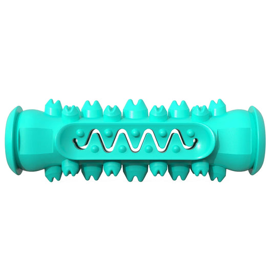 Durable Rubber Dog Chew Squeaky Toy - Teeth Cleaning Interactive