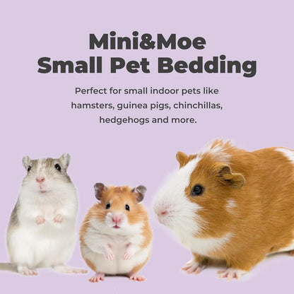 Small Pet Bedding Hamster Rabbits Guinea Pigs Odor Control Dust-Free Moisture Absorbent Natural Paper Shavings
