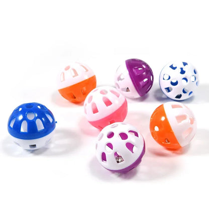 10pcs Colorful Hollow Rolling Bell Ball Bird Toy