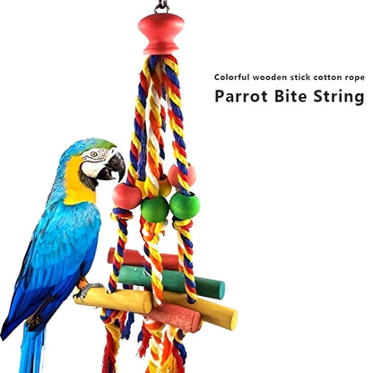 Wood Parrot Bird Toys  Cage Accessories