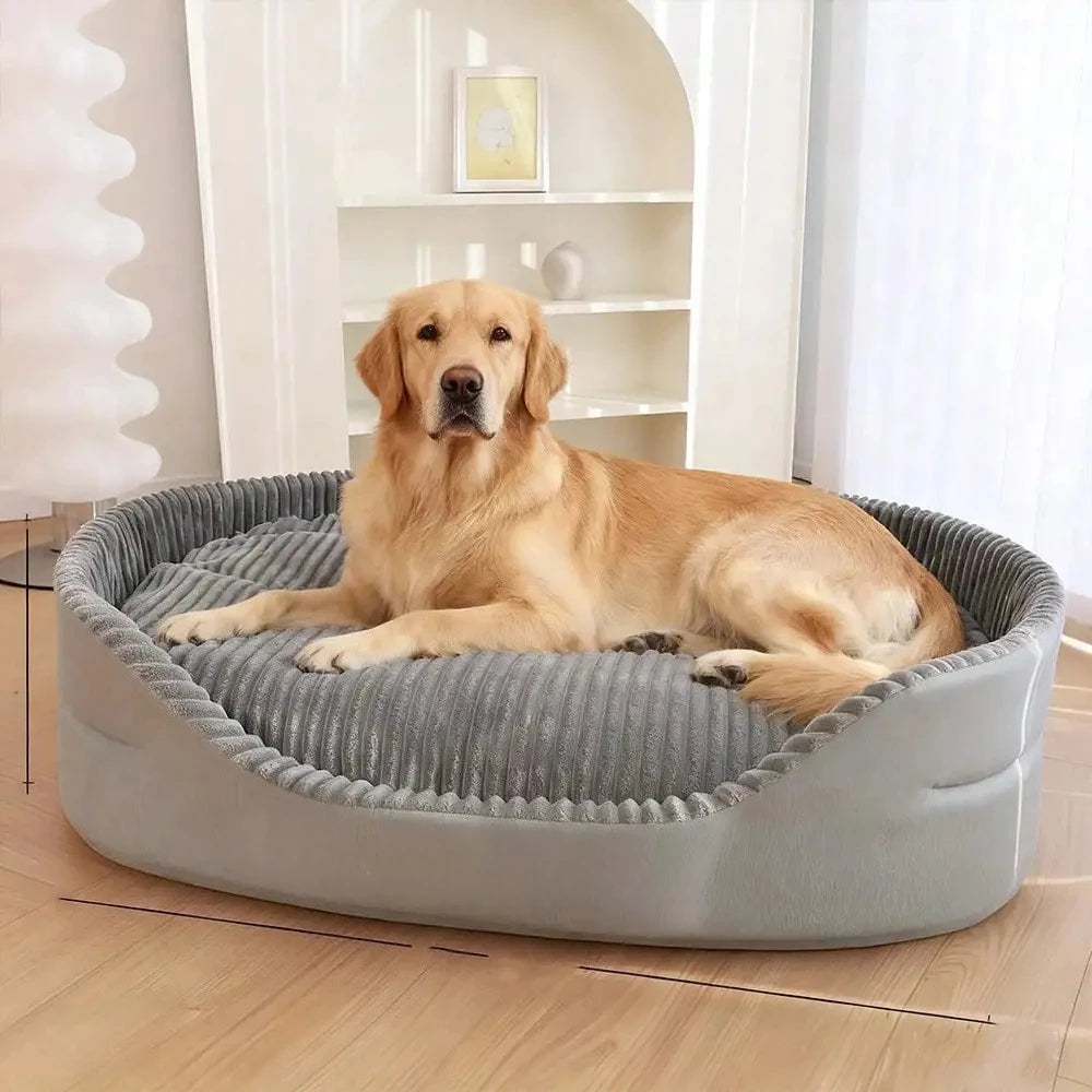 Machine-Washable Soft & Cozy Pet Bed – All-Season Dog & Cat House With Warm Mat