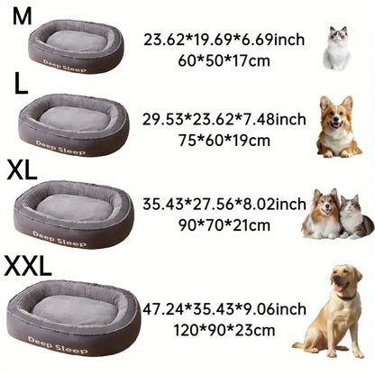 Pet Bed Comfortable Donut Round Soft Washable Dog Or Cat Cushion Bed
