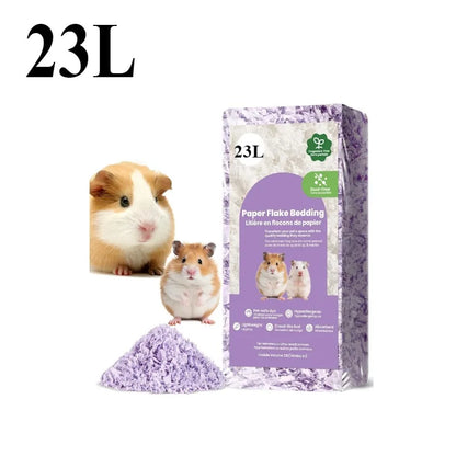 Small Pet Bedding Hamster Rabbits Guinea Pigs Odor Control Dust-Free Moisture Absorbent Natural Paper Shavings