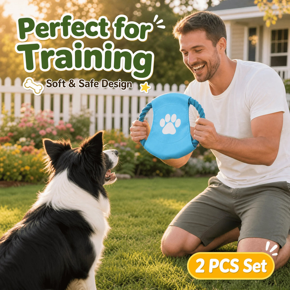 Popular Dog Flying Disc Toy - Interactive Outdoor Throwing Toy For Dogs -