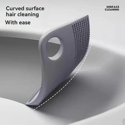 2Pieces Flexible Silicone Pet Hair Remover - for Carpets Seats Attire, Ideal for Cat Dog Shedding Hair Elimination