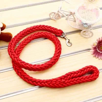 Heavy Duty Large Dog Leash Durable Nylon Braided Lead for Small Medium Big Dogs
