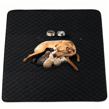Washable Reusable Dog Pee Pads, 72"x72" Absorbent & Waterproof Puppy Training Pad for Crate, Playpen & Carpet,