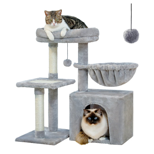 Cat Activity Tower Tree With Scratching Post for Indoor Cats