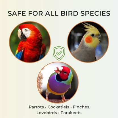 Bird Bath Spray for Parrots and All Birds Helps Soothe Dry, Itchy Skin and Support Healthy Feathers Herbal Eucalyptus and Thyme