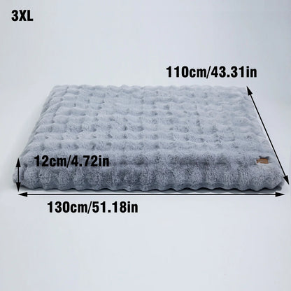 Plush Dog Bed Thicker Foam Base Crate