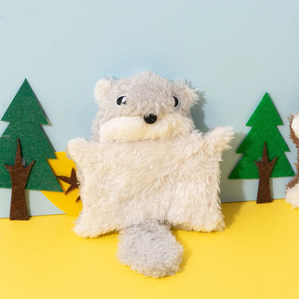 Small Cat Toy Cute Little Flying Squirrel Interaction Toy With Squeak