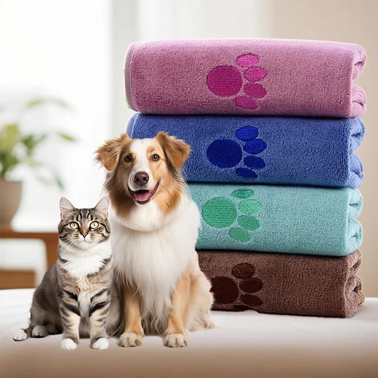 Microfiber Absorbent Towels – Super Absorbent & Soft, No Deformation, Essential for Pet Bathing