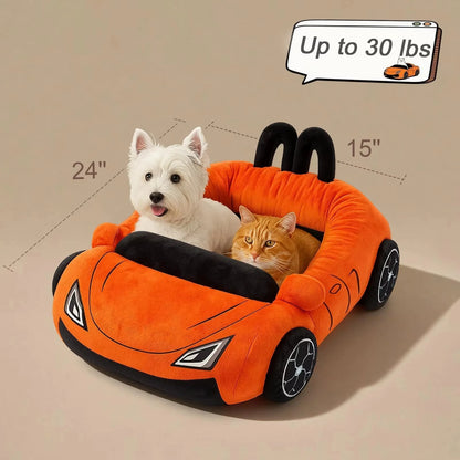 Cute Cat Beds Soft and Cozy Small Beds with Pillow Washable