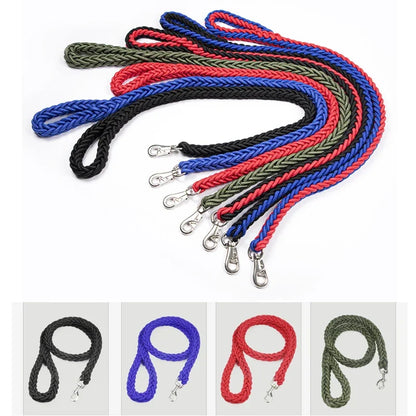 Heavy Duty Large Dog Leash Durable Nylon Braided Lead for Small Medium Big Dogs