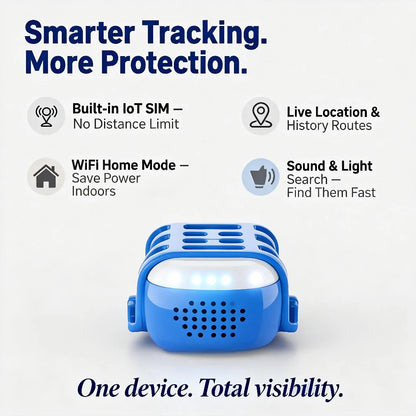 GPS Pet Tracker for Dogs Cats Real Time Tracking Unlimited Distance QR Code Anti-Lost Locator with SIM Subscription Required