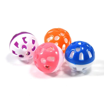 10pcs Colorful Hollow Rolling Bell Ball Bird Toy