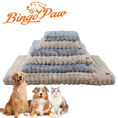 Plush Dog Bed Thicker Foam Base Crate